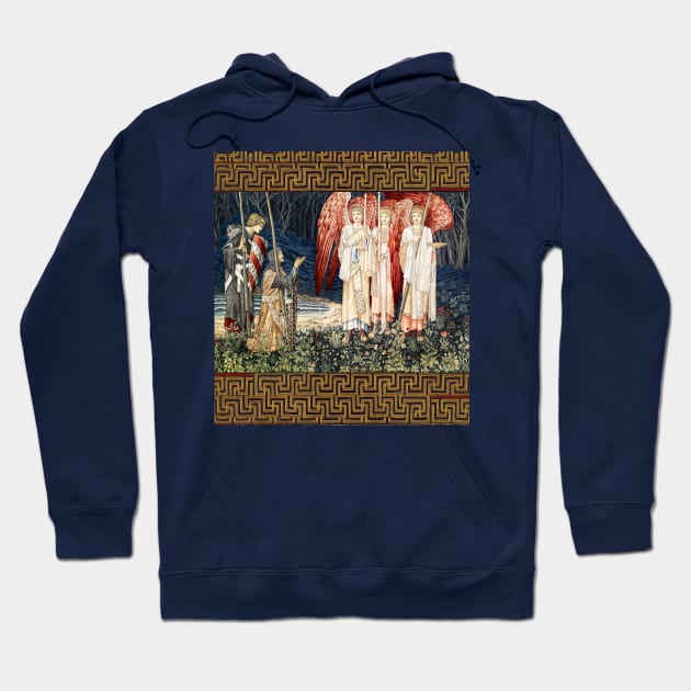 Quest for the Holy Grail,The Attainment,Vision of the Angels to Sir Galahad, Sir Bors and Sir Percival Hoodie by BulganLumini